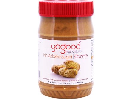 Yogood No Added Sugar Crunchy Peanut Butter 453g For Cheap