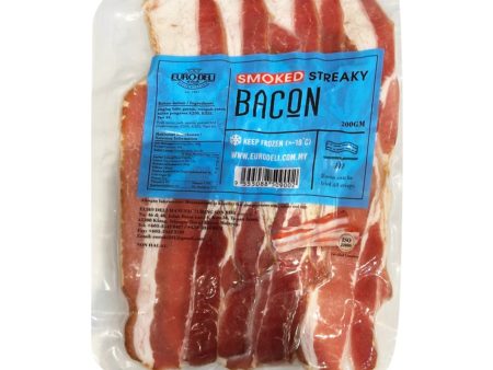 [NON-HALAL] Euro Deli Smoked Streaky Bacon 200g Online