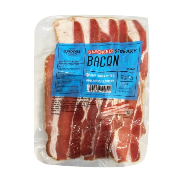 [NON-HALAL] Euro Deli Smoked Streaky Bacon 200g Online