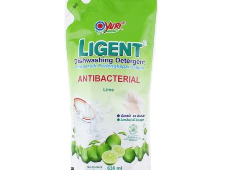 Yuri Ligent Anti-Bacterial Dishwashing Detergent Lime Refill 630ml Cheap