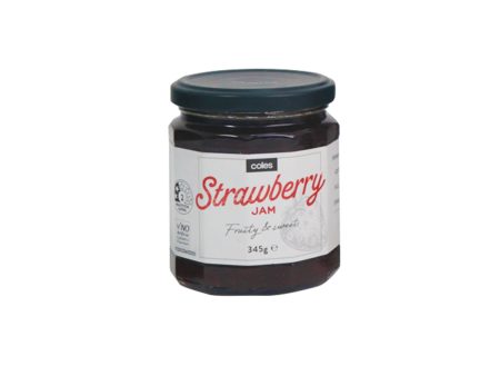 Coles Premium Strawberry Jam 345g For Discount