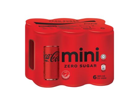 Coca-Cola™ No Sugar Mini Can Pack 180ml x 6 Sale