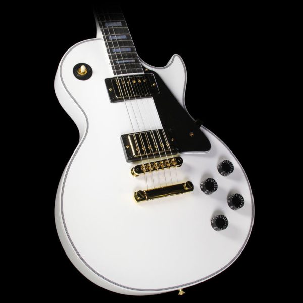 Gibson Custom Shop Les Paul Custom Electric Guitar Alpine White Cheap