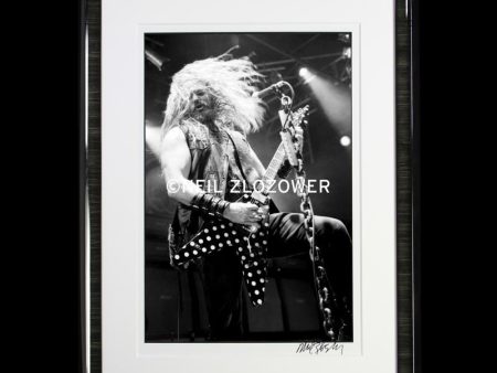 Zakk Wylde Custom Framed Photo By Neil Zlozower 20 x 24 2007 Fashion