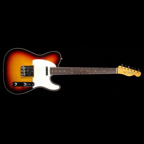 Fender Custom Shop  63 Custom Telecaster Relic Electric Guitar Chocolate 3-Tone Sunburst Hot on Sale