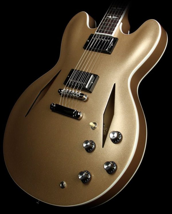 2014 Gibson Memphis ES-335 Dave Grohl Signature Metallic Gold Sale